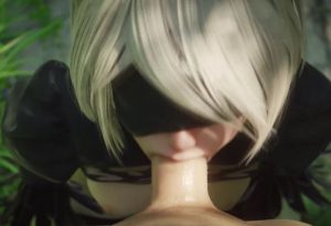 2B deepthroat blender porn yorha 2b deepthroat
