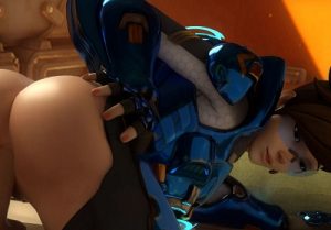 Tracer really loves it in the ass tracer reverse cowgirl anal