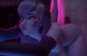 3d overwatch hentai with dva getting a crempie