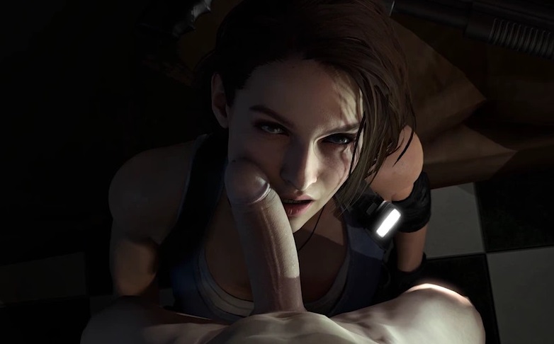 Resident Evil 3d Porn - Deepthroat with Jill Valentine â€“ Resident Evil 3D Porn | 3D Hentai Club