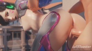 Overwatch 3D hentai video - Dva fucked from behind