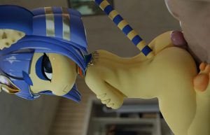 Animal Crossing 3D hentai - Ankha teasing