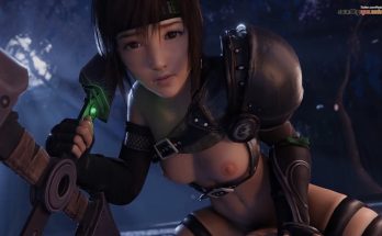 Final_Fantasy VII Cute Yuffie Kisaragi riding it