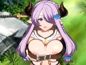 Granblue Fantasy 3D hentai - Narmaya paizuri