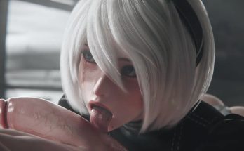 2B blowjob wont waste a single drop